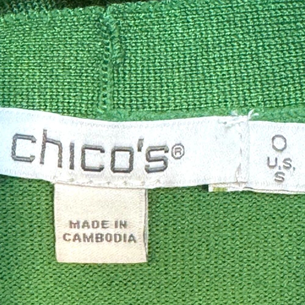 NWT Chico's Size 0 (Small - 4) 2-Piece Set Basic Knit Top & Lightweight Sweater - Picture 8 of 12